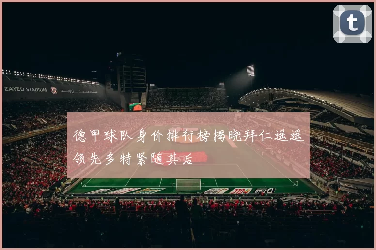 德甲球队身价排行榜揭晓拜仁遥遥领先多特紧随其后